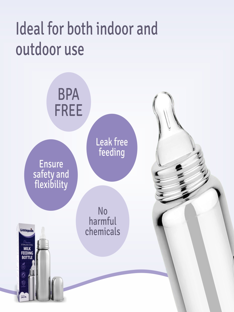 Stainless Steel Feeding Bottle